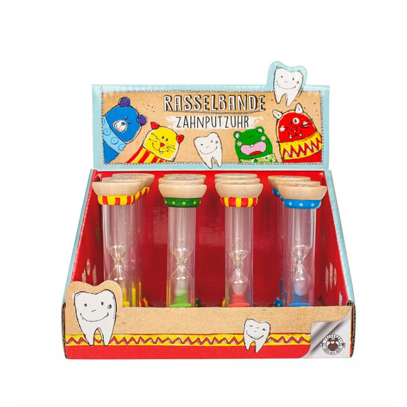 Klepsydra do mycia zębów TRENDHAUS T, mix kolorów