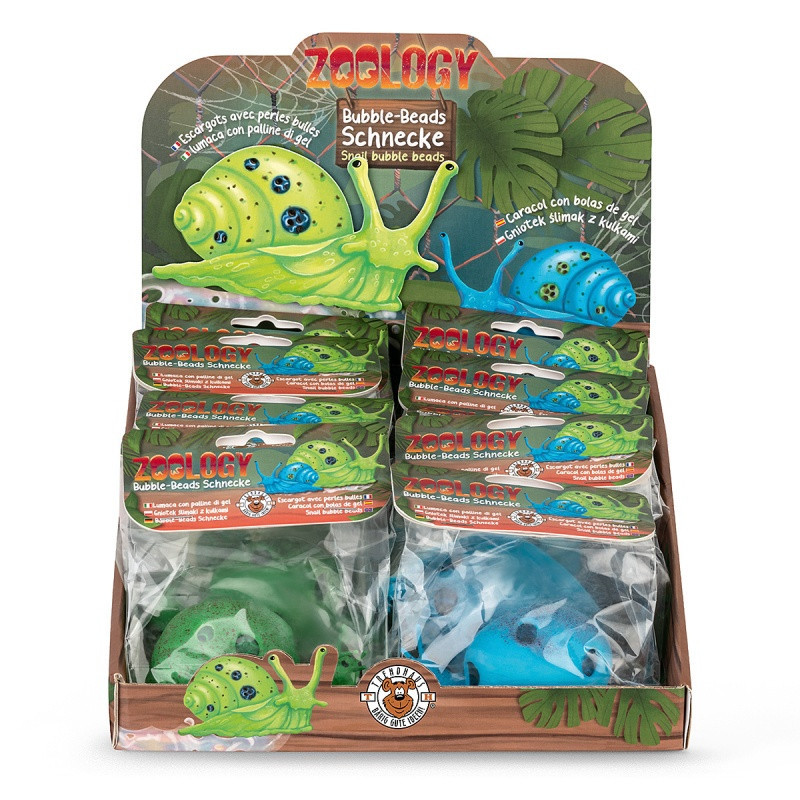 Gniotek ślimak z bąbelkami TRENDHAUS ZOO, mix kolo
