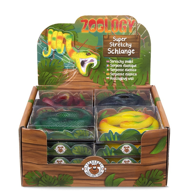 Rozciągliwy wąż TRENDHAUS ZOO, 30 cm, mix kolorów