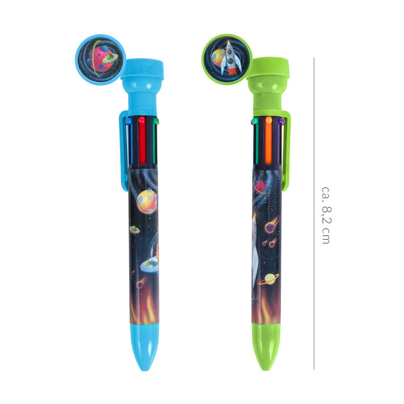 Długopis wielokolorowy z pieczątką TRENDHAUS Space