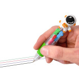 Długopis wielokolorowy z figurką astronauty TRENDH