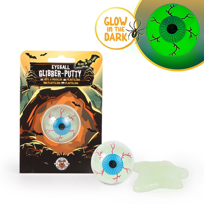 Plastelina w kształcie oka świecąca w ciemności TR