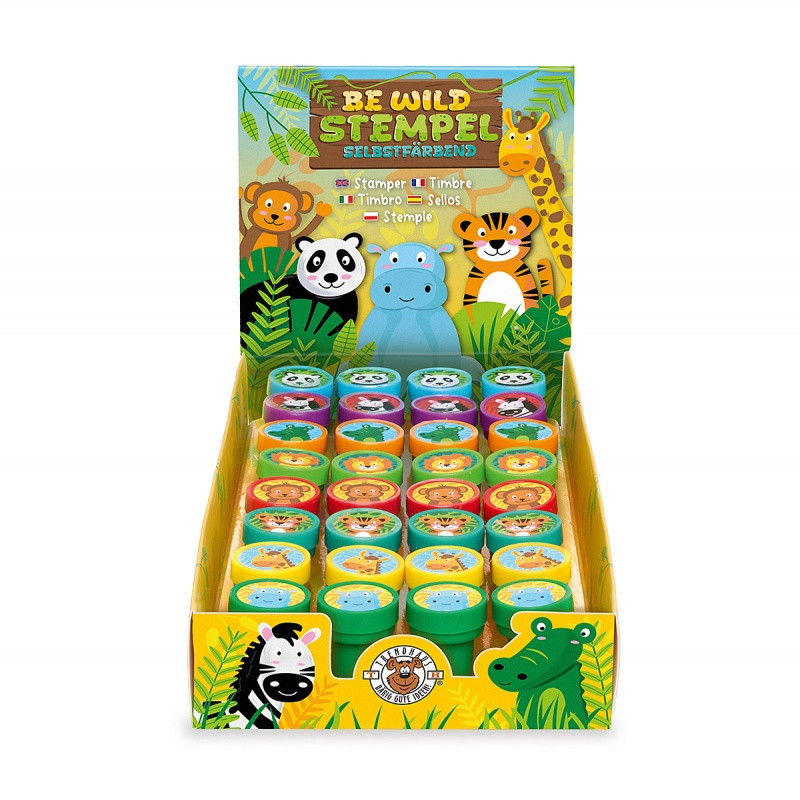 Stempel Zwierzątka safari TRENDHAUS T, mix kolorów