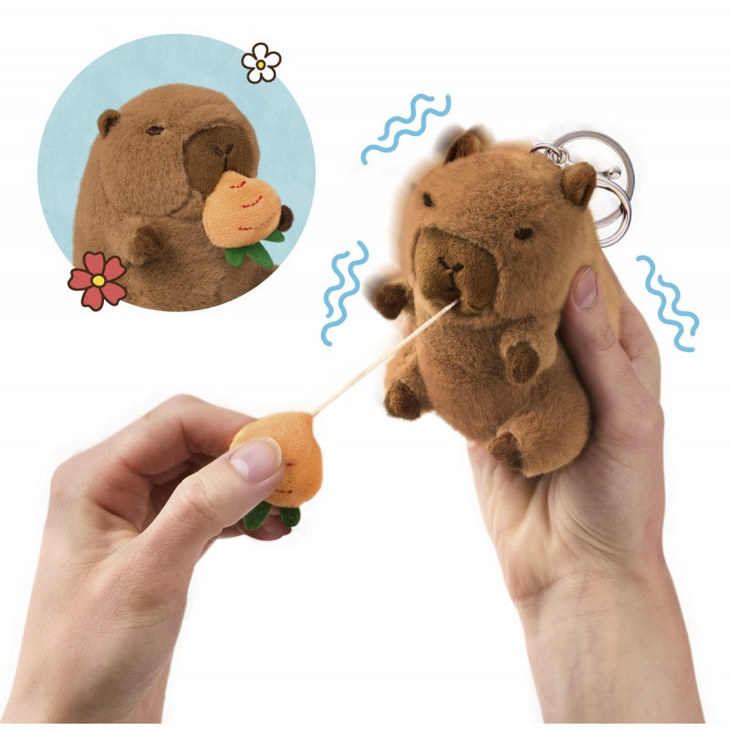 Pluszowa kapibara zjadająca owoc TRENDHAUS CHS-6,