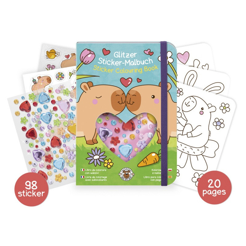 Kolorowanka z naklejkami i diamentami TRENDHAUS CH