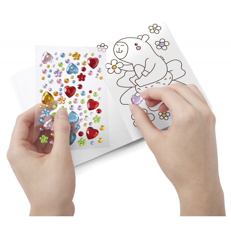 Kolorowanka z naklejkami i diamentami TRENDHAUS CH