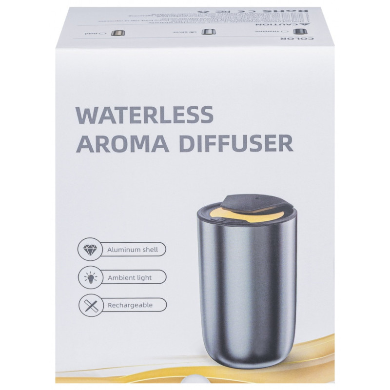 Dyfuzor elektryczny DONAU PROFESSIONAL by CANDLY&CO Mini Aroma Pro, próbka + 3 testery, tytanowy