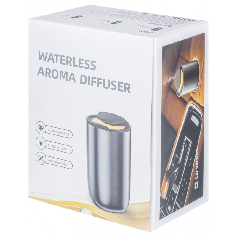 Dyfuzor elektryczny DONAU PROFESSIONAL by CANDLY&CO Mini Aroma Pro, próbka + 3 testery, tytanowy