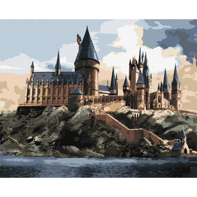 Malowanie po numerach IDEYKA, 40x50cm, Harry Potter: Hogwart za dnia, 1 szt.
