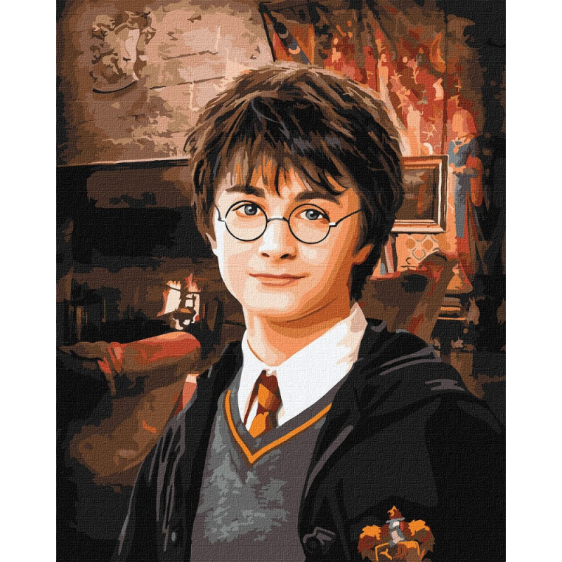 Malowanie po numerach IDEYKA, 40x50cm, Harry Potter: Pokój wspólny Gryffindoru, 1 szt.