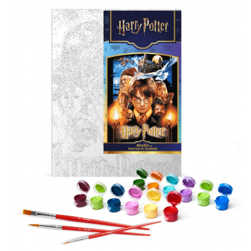 Malowanie po numerach IDEYKA, 40x50cm, metallic, Harry Potter: Plakat, 1 szt.
