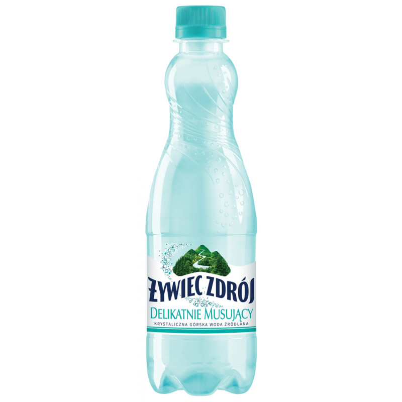 Woda ŻYWIEC ZDRÓJ, lekki gaz, 0,5l, kaucja