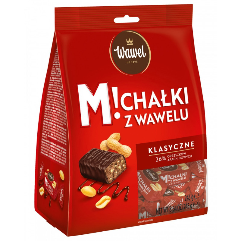 Cukierki czekoladowe WAWEL Michałki, klasyczne, 24