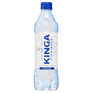 S WODA KINGA PIENIŃSKA gazowana, 0,5L KAUCJA
