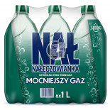 Woda mineralna NAŁĘCZOWIANKA, mocny gaz, 1l, kaucj