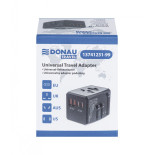 Adapter podróżny DONAU TRAVEL 904, czarny
