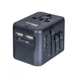 Adapter podróżny DONAU TRAVEL 521, czarny