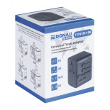 Adapter podróżny DONAU TRAVEL 521, czarny