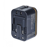 Adapter podróżny DONAU TRAVEL 205, czarny