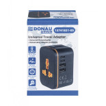 Adapter podróżny DONAU TRAVEL 205, czarny