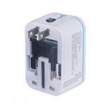 Adapter podróżny DONAU TRAVEL 205, biały
