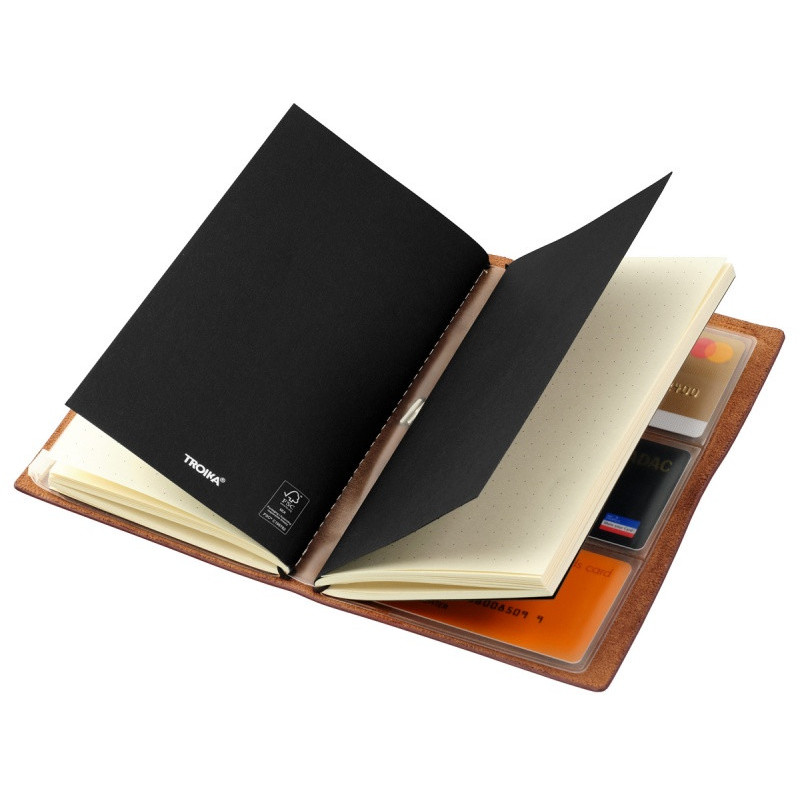 Notatnik TROIKA Travel Journal, brązowy