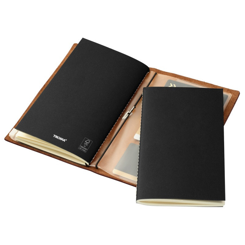 Notatnik TROIKA Travel Journal, brązowy