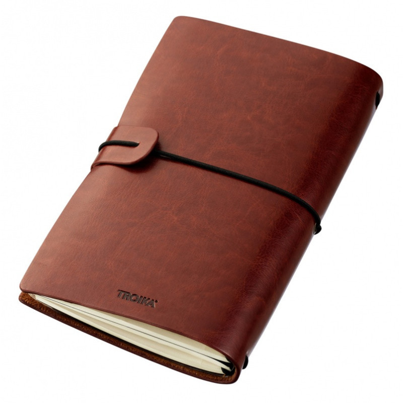 Notatnik TROIKA Travel Journal, brązowy