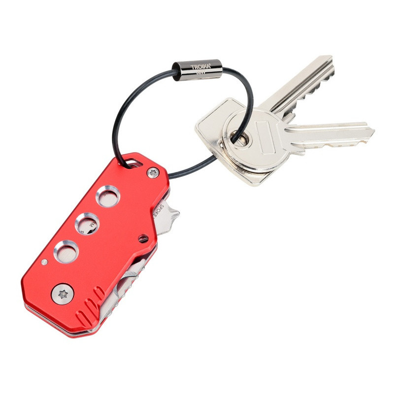 Brelok TROIKA Keytool, 11 funkcji, czerwony