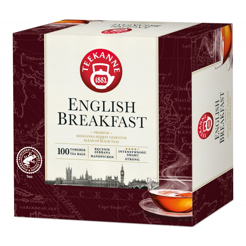 Herbata TEEKANNE English Breakfast, 100 torebek