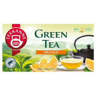 Herbata TEEKANNE, zielona, pomarańcza, 20 kopert
