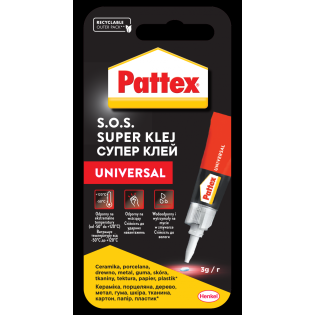 Klej uniwersalny SUPER PATTEX S.O.S., Ocean, 3g, t