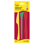 Szpatułki modelarskie JOVI, 3 szt., mix kształtów,