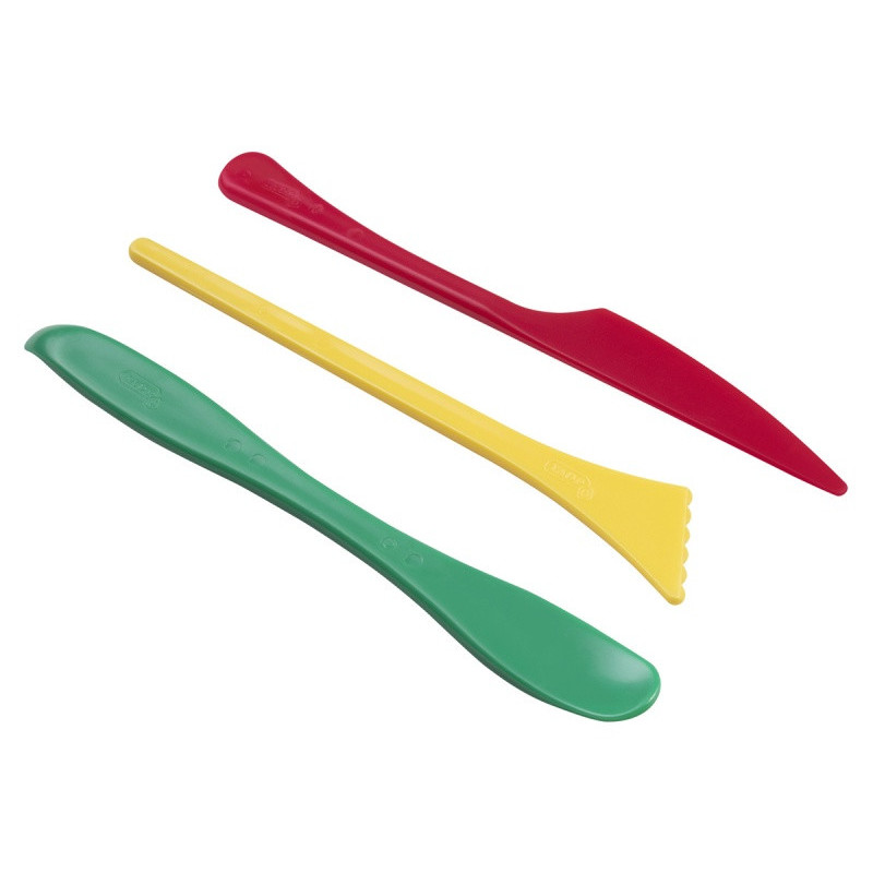 Szpatułki modelarskie JOVI, 3 szt., mix kształtów,