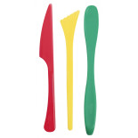 Szpatułki modelarskie JOVI, 3 szt., mix kształtów,