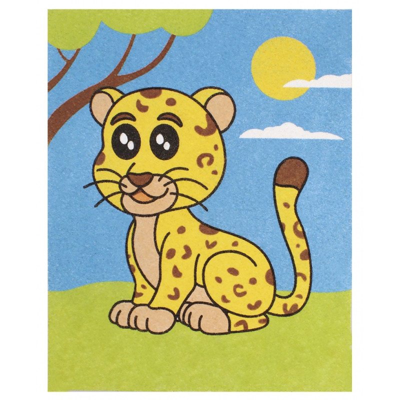 Zestaw do malowania piaskiem JOVI Play&Fun, zwierz