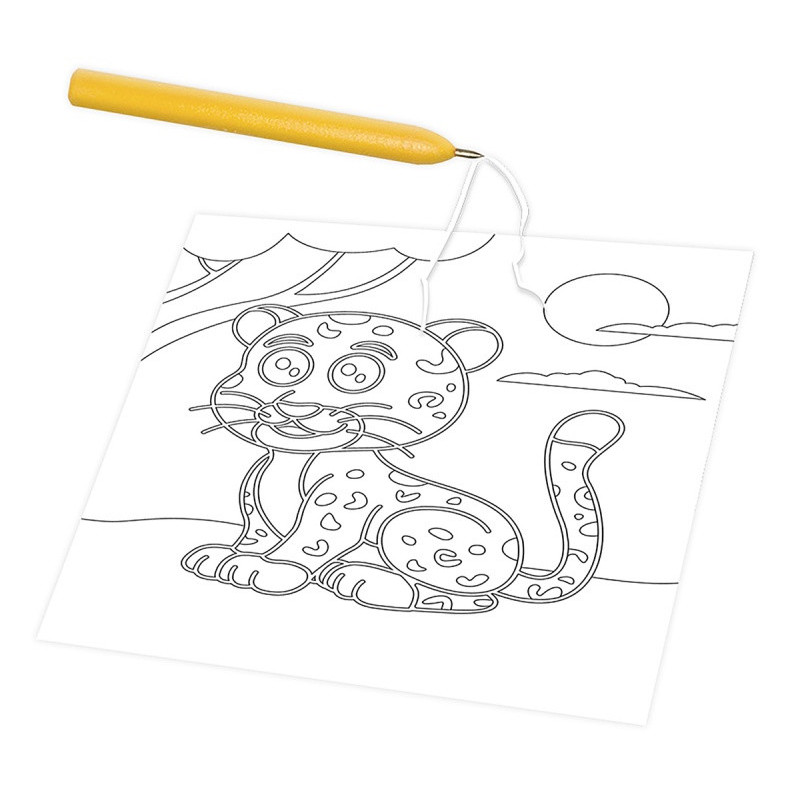 Zestaw do malowania piaskiem JOVI Play&Fun, zwierz