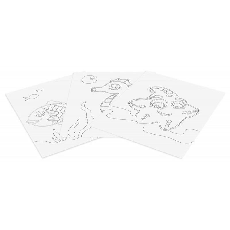 Zestaw do malowania piaskiem JOVI Play&Fun, ocean