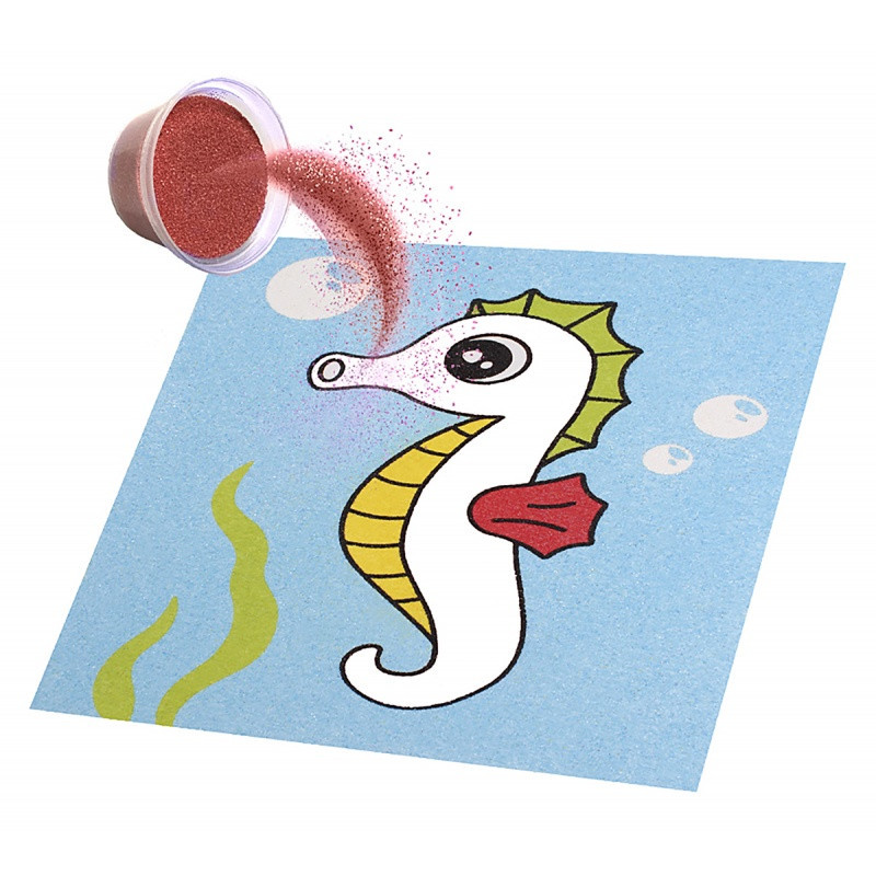 Zestaw do malowania piaskiem JOVI Play&Fun, ocean