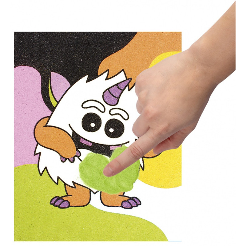 Zestaw do malowania piaskiem JOVI Play&Fun, potwor