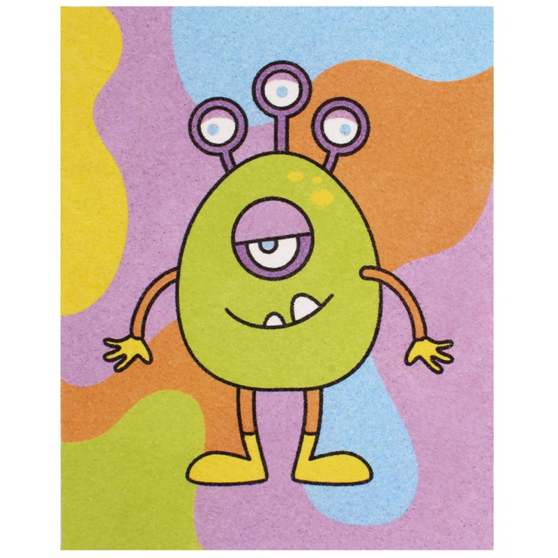 Zestaw do malowania piaskiem JOVI Play&Fun, potwor