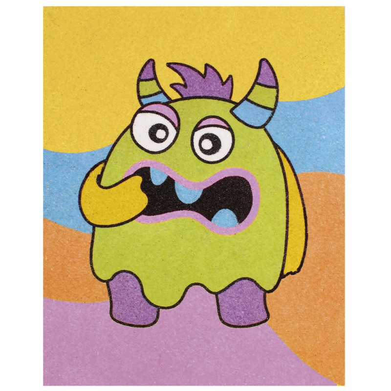 Zestaw do malowania piaskiem JOVI Play&Fun, potwor