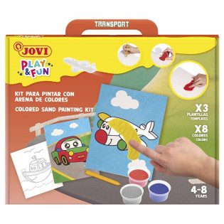 Zestaw do malowania piaskiem JOVI Play&Fun, pojazd