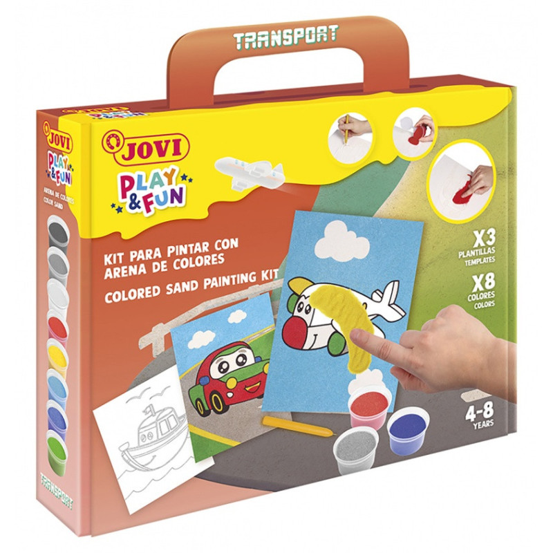 Zestaw do malowania piaskiem JOVI Play&Fun, pojazd