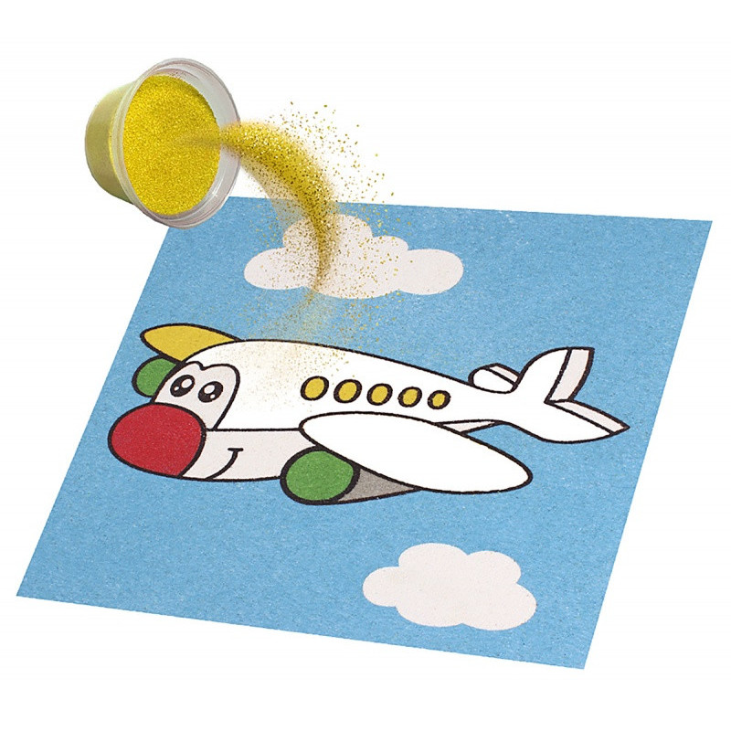 Zestaw do malowania piaskiem JOVI Play&Fun, pojazd