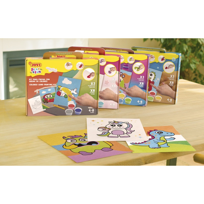 Zestaw do malowania piaskiem JOVI Play&Fun, pojazd