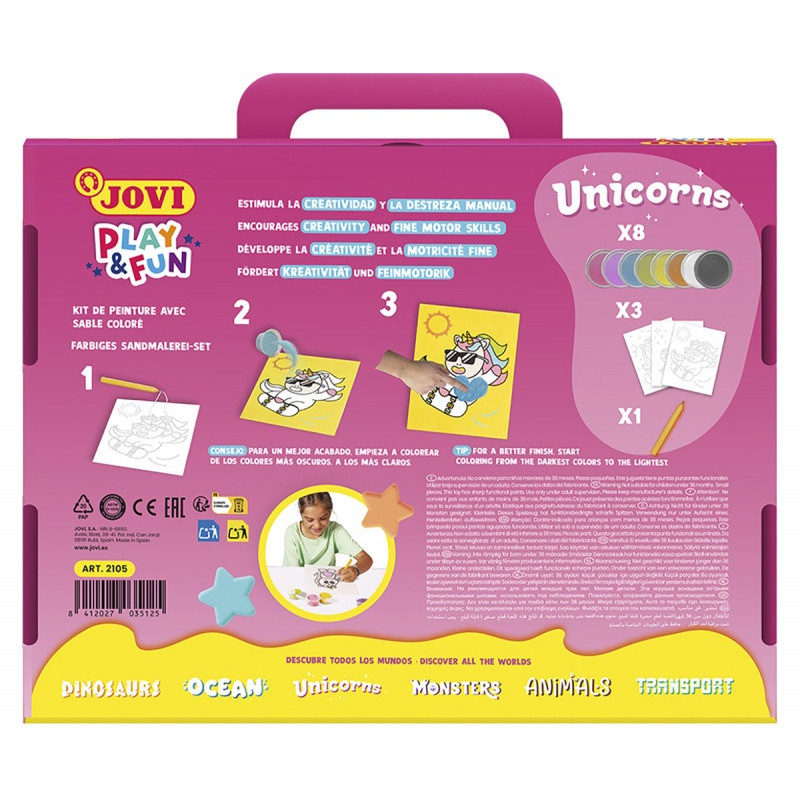Zestaw do malowania piaskiem JOVI Play&Fun, jednor