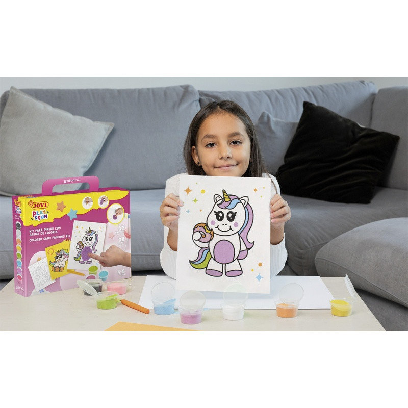 Zestaw do malowania piaskiem JOVI Play&Fun, jednor