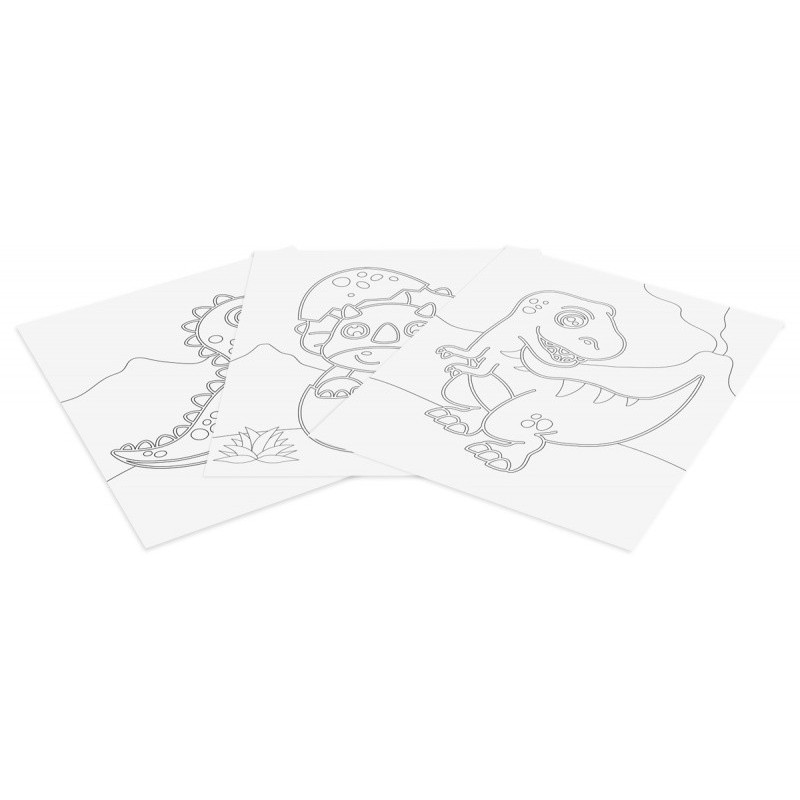 Zestaw do malowania piaskiem JOVI Play&Fun, dinoza