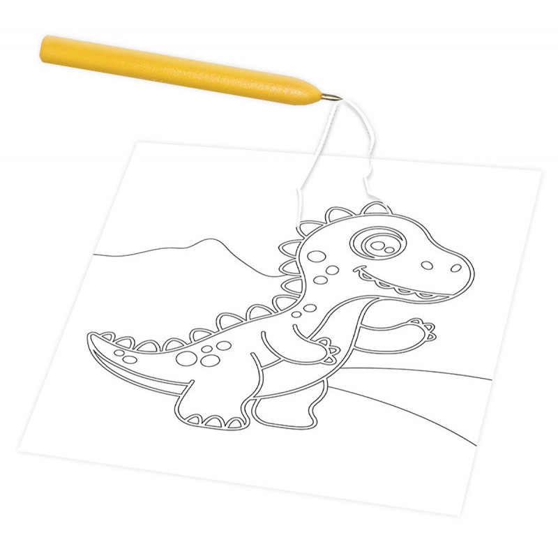 Zestaw do malowania piaskiem JOVI Play&Fun, dinoza